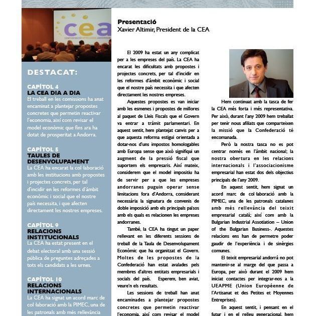 Memòria CEA 2009